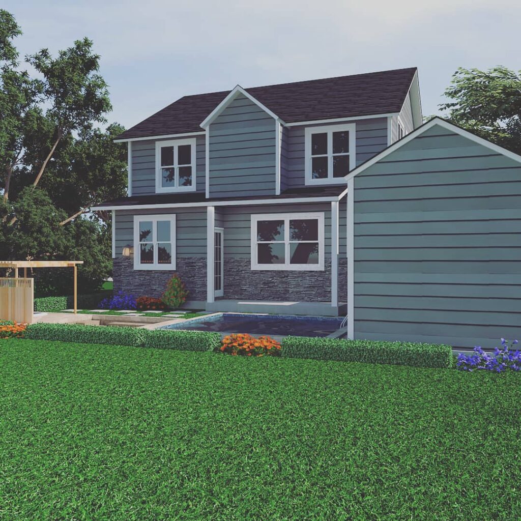 Contemporary Farmhouse architectural design, gallery view 4