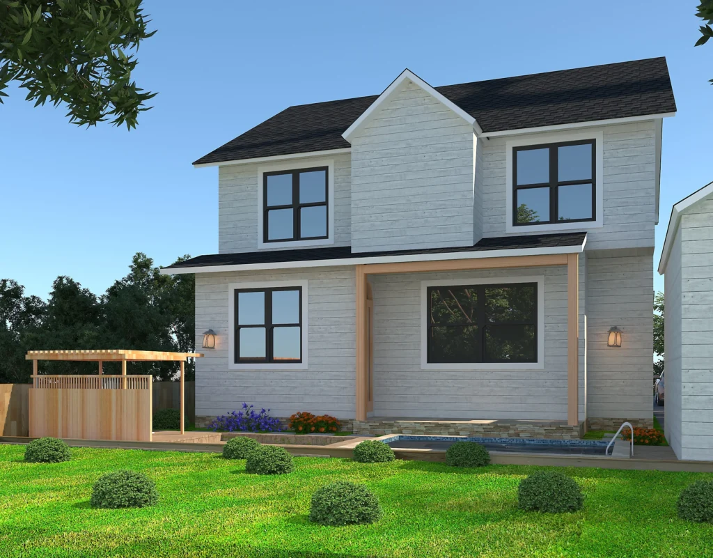 Contemporary Farmhouse architectural design, gallery view 1