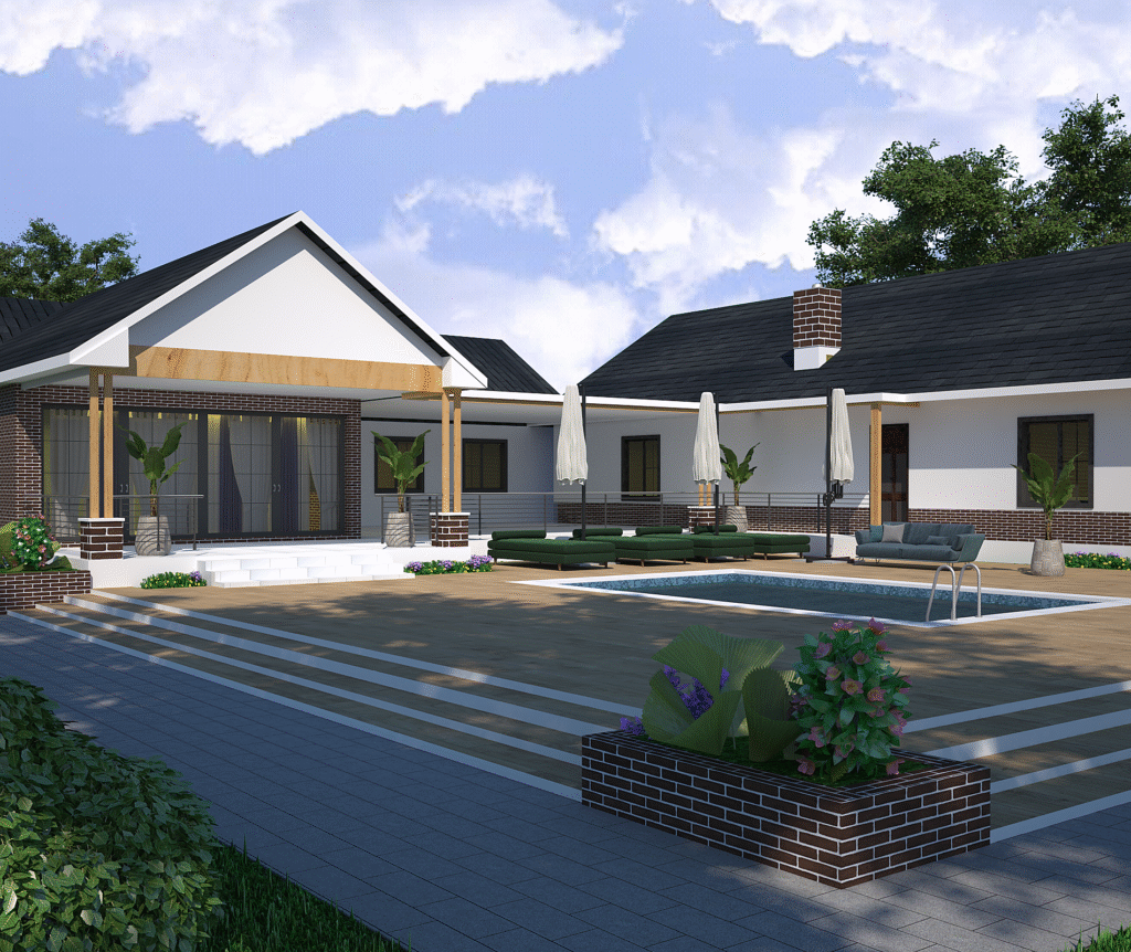 The Courtyard House architectural design, gallery view 1