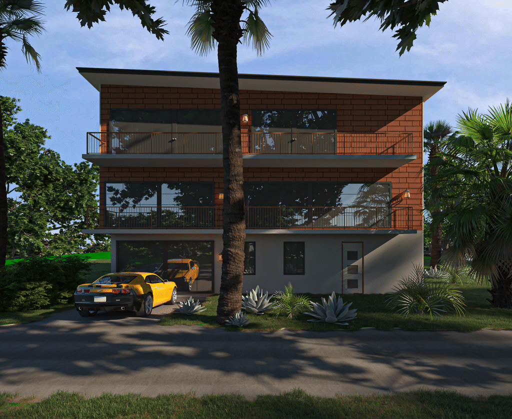 Evergreen Retreat architectural design, gallery view 1